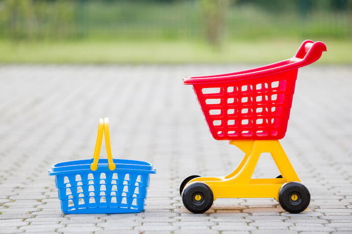 carrinho de supermercado infantil