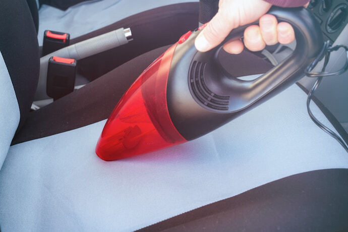 aspirador para carros vermelho