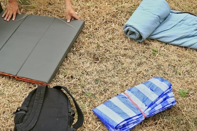 Colchonete para camping