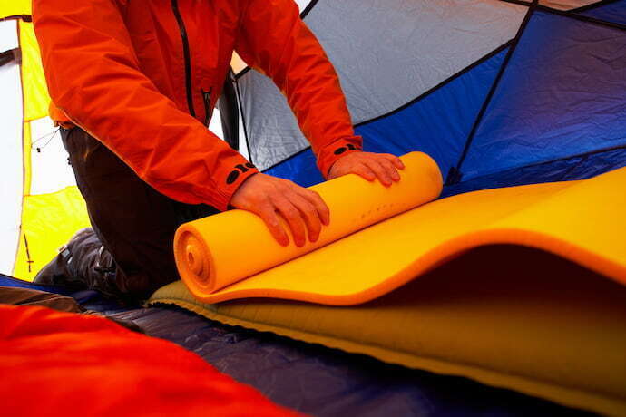 Colchonete para camping