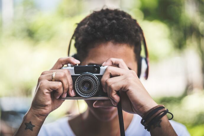 câmera fotográfica profissional