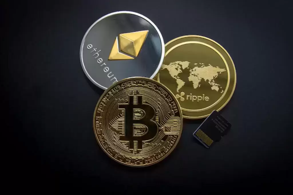 Várias criptomoedas 