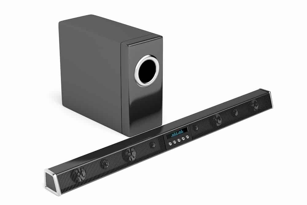 Soundbar com subwoofer