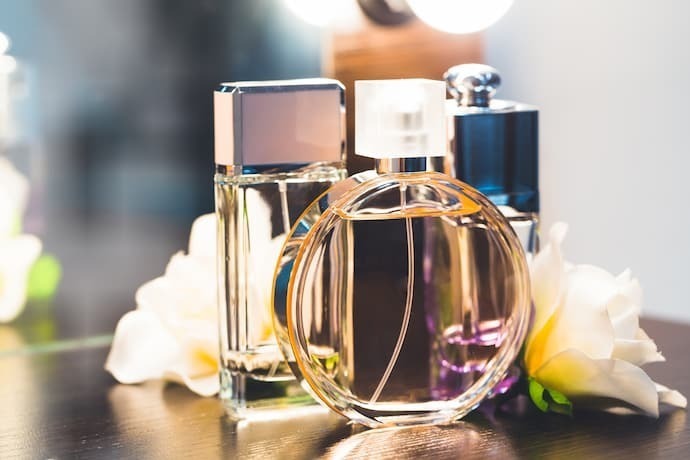 Frascos de perfumes 